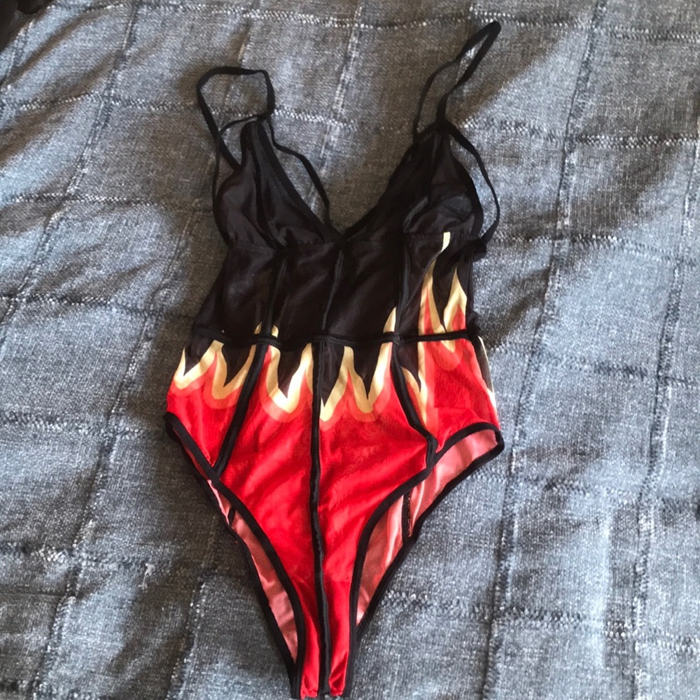 Flame Mesh Leotard, great condition